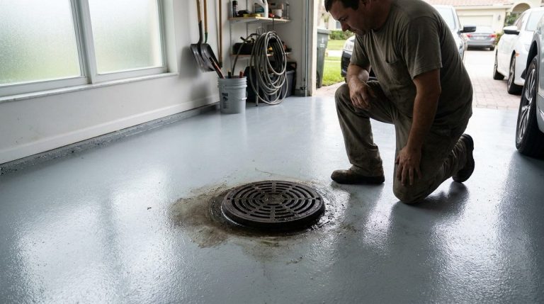 Why Is My Garage Floor Drain Backing Up in Boca Raton? (Causes & Fixes)